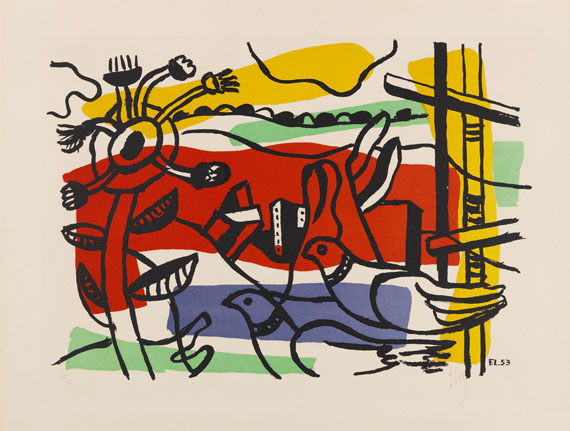 Léger, Fernand - Lithograph in colors