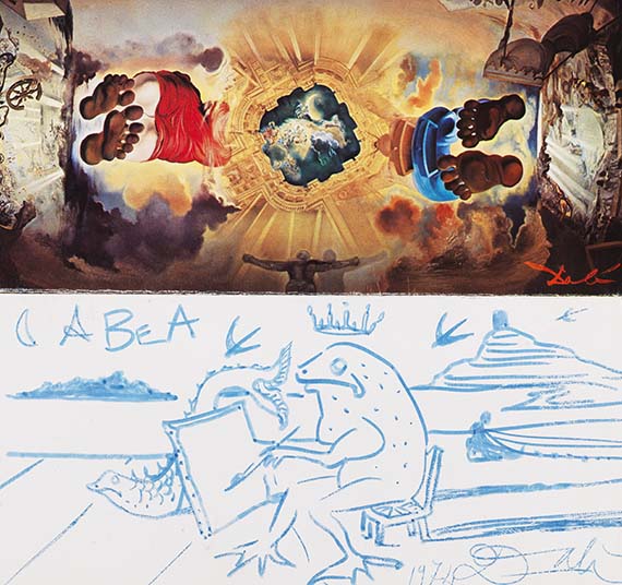 Dalí, Salvador - Felt-tip pen drawing