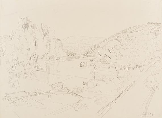Heckel, Erich - Pencil drawing