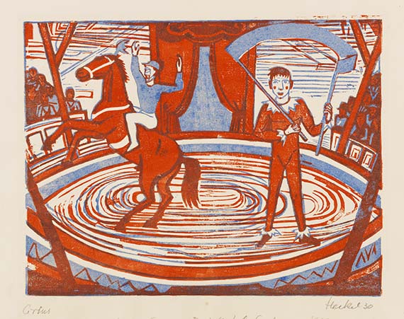 Erich Heckel - Woodcut in colors